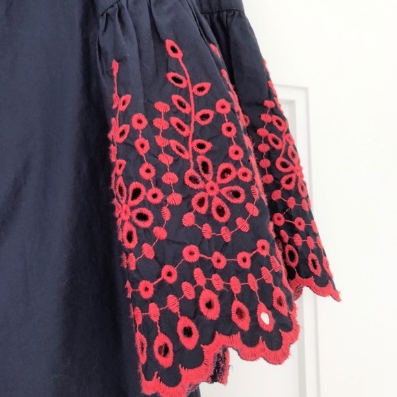 J. Crew Eyelet Bell Sleeve Dress NWT - Picture 5 of 8